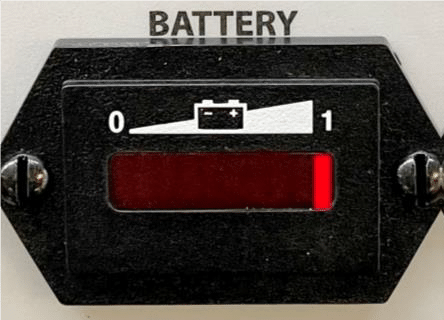 motorized endoscopy cart battery indicator