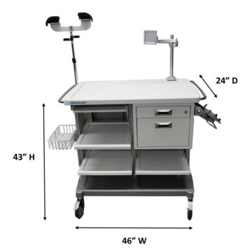 Endoscope Trolley Dimensions