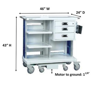 Motorized Endoscopy Cart Dimensions