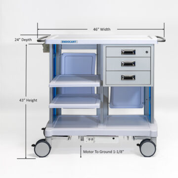 Motorized Cart with Dimensions