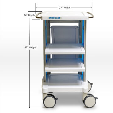 Standard EndoCart Tower Dimensions