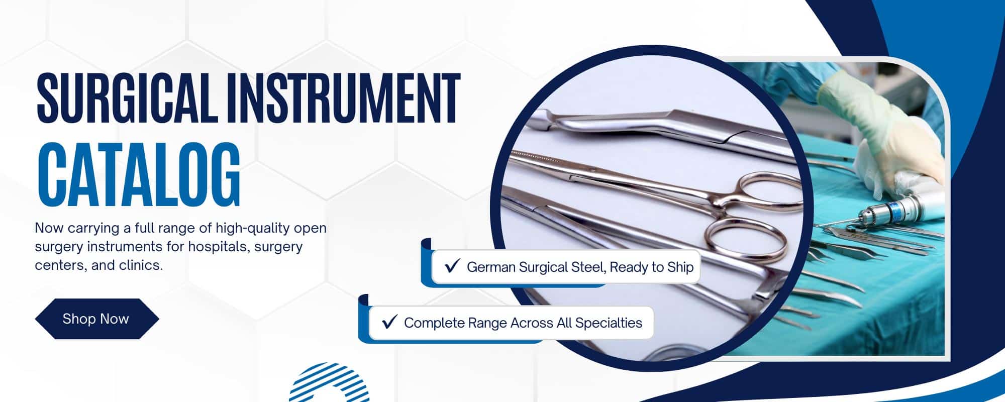 surgical instrument catalog banner