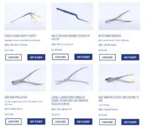 surgical instrument catalog